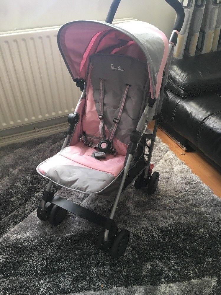 silver cross grey and pink stroller